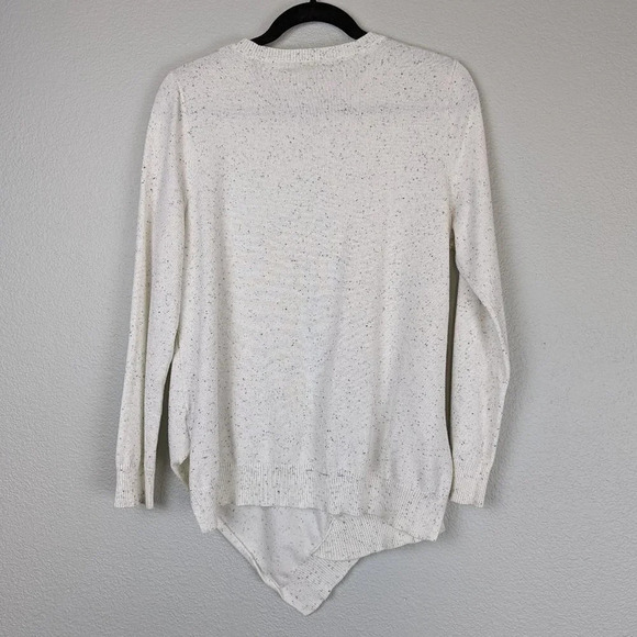 United States Sweater White/ Black dot V hem size Large - Picture 2 of 9